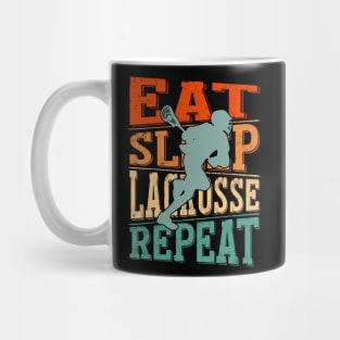 Eat Sleep Lacrosse Repeat Mug